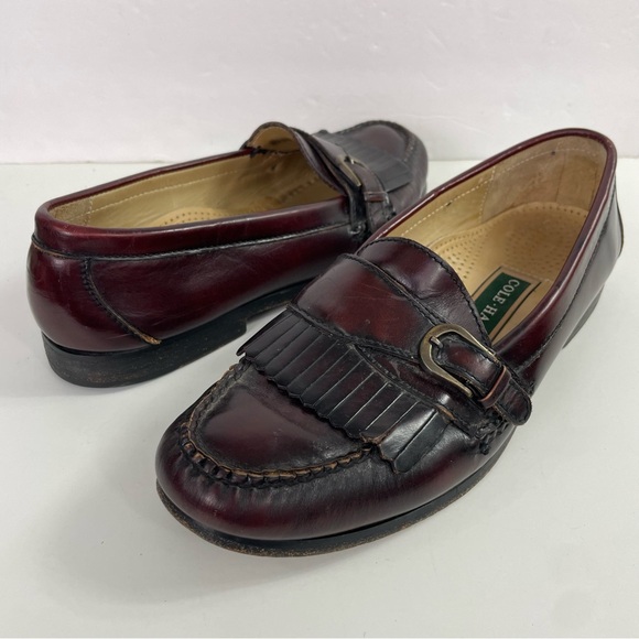 Cole‎ Haan City Kiltie Fringe Pinch Buckle Loafer Mens 8.5 - Picture 3 of 12